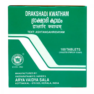 Дракшади Кватхам Арья Вадья Сала Коттаккал (Drakshadi Kwatham Arya Vaidya Sala Kottakkal), 100 таб.