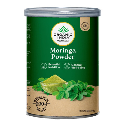 Моринга порошок Органик Индия (Moringa powder Organic India), 100 гр.