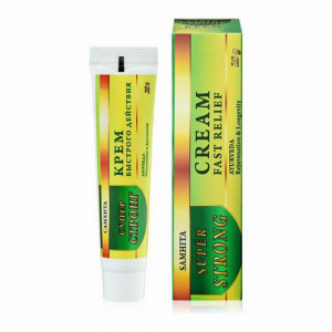 Болеутоляющий крем быстрого действия Супер Стронг Самхита (Cream Fast Relief Super Strong Samhita), 25 г.