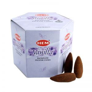 Стелющиеся благовония-конусы Ваниль Хем (Back Flow Cones Vanilla Hem), 40 шт.  
