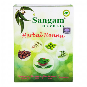 Хна с добавками трав порошок Сангам Хербалс (Henna with herbs Sangam Herbals), 100 г.