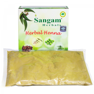 Хна с добавками трав порошок Сангам Хербалс (Henna with herbs Sangam Herbals), 100 г.