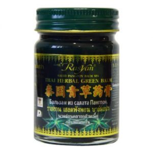 Бальзам тайский зеленый с экстрактом пангпон Исме Расйян (Thai Herbal Green Saled Pangpon Balm Spa Isme Rasyan), 50 г.