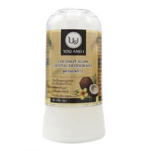 Дезодорант кристаллический кокосовый Ю энд Ай (Stick body deodorant with coconut U&I), 80 г.