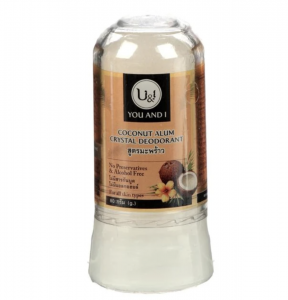 Дезодорант кристаллический кокосовый Ю энд Ай (Stick body deodorant with coconut U&I), 80 г.