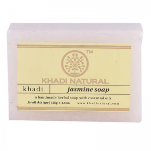 Глицериновое мыло ручной работы с жасмином Кхади Натурал (Jasmin soap Khadi Natural), 125 г.