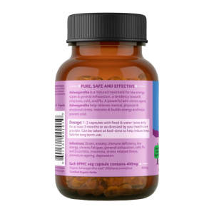 Ашвагандха Органик Индия (Ashwagandha Organic India), 60 кап.