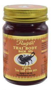 Тайский спа-бальзам для массажа тела с жиром скорпиона Расаян (Rasyan), 50 г.