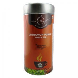 Чай зеленый с корицей Панчакарма Хербс (Cinnamon punch green tea Panchakarma Herbs) в металлической банке, 100 г. 