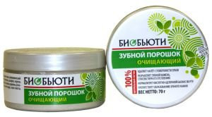 Зубной порошок «Биобьюти» - 1, очищающий, 70 г.