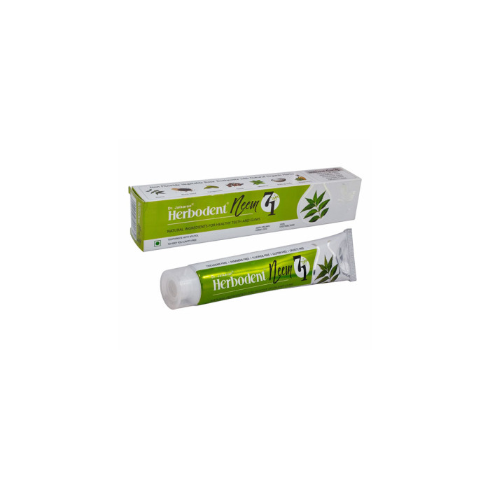 Травяная зубная паста Хербодент Ним 7 в 1 Доктор Джайкаранс (Herbal Toothpaste Herbodent Neem 7 in 1 Dr. Jaikaran's), 100 г. 