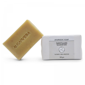 Мыло аюрведическое для нормального типа кожи «Сантулан» Амсарведа (Ayurvedic Soap Santulan Balanced Skin Amsarveda), 100 г.