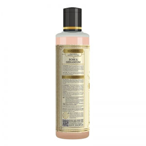 Массажное масло «Роза и Герань» Кхади Натурал (Herbal Massage oil Rose & Geranium Khadi Natural), 210 мл.