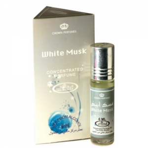 Духи масляные арабские Белый Мускус Аль Рехаб (White Musk Al Rehab), ролик 6 мл.