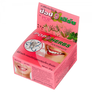 Растительная зубная паста 9 трав Исме Расйян (POP 9 Herbs Toothpaste Isme RasYan), 30 г.