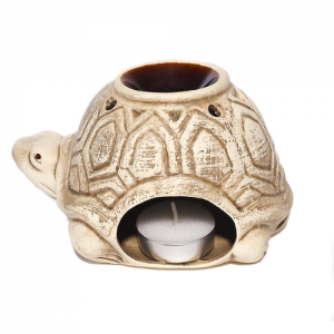 Аромалампа Черепаха керамика шликерная (Aroma lamp Tortoise ceramic slicker), 9см-15см