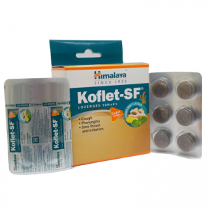 Леденцы от кашля и боли в горле с имбирем и мятой без сахара Кофлет-СФ Хималая (Koflet-SF Himalaya), 6 шт.