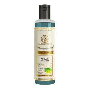 Масло для волос «Амла и Брахми» Кхади Натурал (Herbal Hair Oil Amla &amp; Brahmi Khadi Natural), 210 мл.