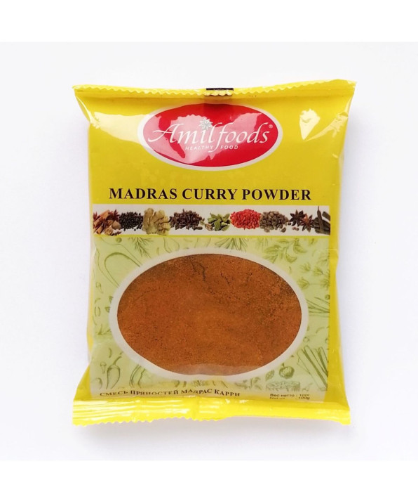Смесь специй Карри Мадрас Амилфудс (Amilfoods), 100 гр.
