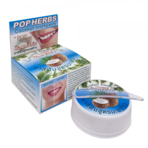 Растительная зубная паста с кокосом Исме Расйян (POPHerbs Coconut Toothpaste Isme RasYan), 30 г.