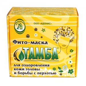 Фито-маска для оздоровления кожи головы и борьбы с перхотью Тамба Адонис, 50 г.