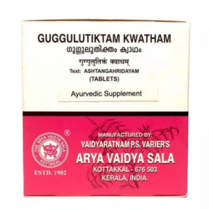 Гуггулутиктам Кватхам Арья Вадья Сала Коттаккал (Guggulutiktam Kwatham Arya Vaidya Sala Kottakkal), 100 таб. 