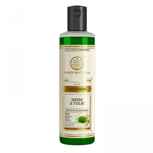 Средство для умывания «Ним и Тулси» Кхади Натурал (Face wash Neem &amp; Tulsi Khadi Natural), 210 мл.