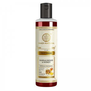 Средство для умывания «Сандаловое дерево и Мёд» Кхади Натурал (Face wash Sandalwood & Honey Khadi Natural), 210 мл.