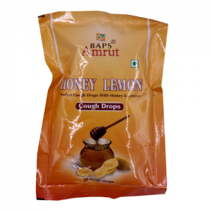 Леденцы от кашля Мед и Лимон Бапс Амрут (Herbal Cough Drops with Honey & Lemon Baps Amrut), 20 шт.