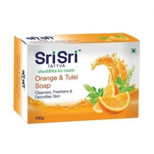 Мыло Апельсин и Тулси Шри Шри Таттва (Orange & Tulasi Soap Sri Sri Tattva), 100 г.