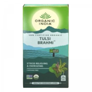 Чай Тулси Брахми Органик Индия (Tulsi Brahmi Organic India), 25 пак.  