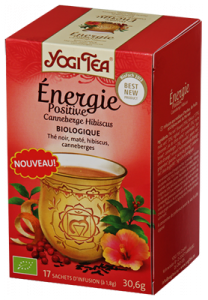 Yogi Tea «Positive Energy Cranberry Hibiscus» (Позитивная энергия с клюквой и гибискусом)