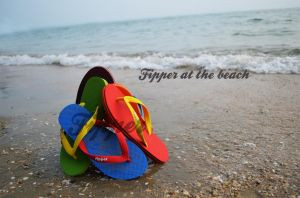 Шлепанцы Fipper Slick (мужские) из натурального каучука, UK/8, RUS/42