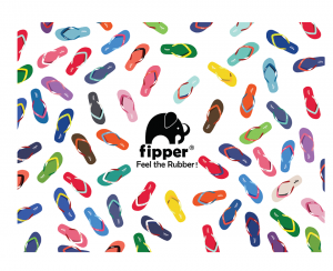 Шлепанцы Fipper Slick (мужские) из натурального каучука, UK/8, RUS/42