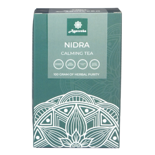Аюрведический успокаивающий чай Нидра Агнивеша (Nidra Calming Tea Agnivesa), 100 г.