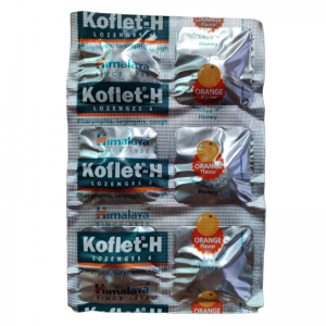 Леденцы от кашля и боли в горле со вкусом апельсина и мёда Кофлет Хималая (Koflet-H Orange with Honey Himalaya), 6 таб.