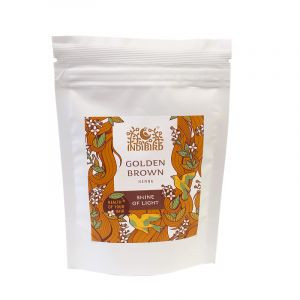 Хна натуральная золотисто-коричневая Индибёрд (Golden Brown Henna Indibird), 50 г.