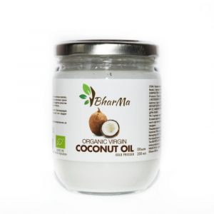 Кокосовое масло Органик Вирджин БхарМа (Coconut Oil Organic Virgin BharMa), 200 мл.