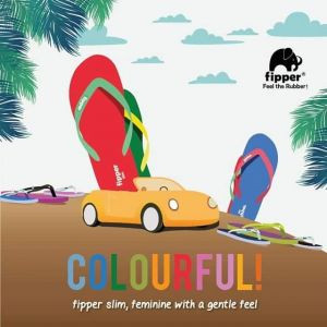 Шлепанцы Fipper Slick (мужские) из натурального каучука, UK/9, RUS/43