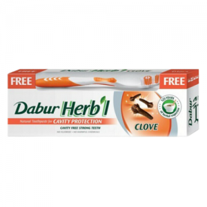Зубная паста Хербл Гвоздика Дабур (Herb'l Clove Toothpaste Dabur), 150 г. + зубная щётка