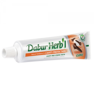 Зубная паста Хербл Гвоздика Дабур (Herb'l Clove Toothpaste Dabur), 150 г. + зубная щётка
