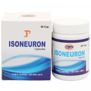 Комплекс для здоровья глаз Айсотин Голд Джагат Фарма (Isotine Gold Isotine Plus Eye Drop + Isoneuron Capsules Jagat Pharma), 4×10 мл. + 60 кап.