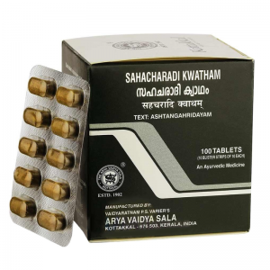 Сахачаради Кватхам Арья Вадья Сала Коттаккал (Sahacharadi Kwatham Arya Vaidya Sala Kottakkal), 100 таб.