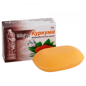 Аюрведическое мыло Куркума Ааша Хербалс (Aasha Herbals), 75 г.