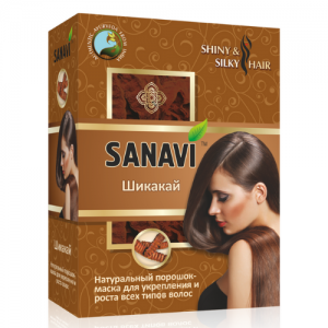 Аюрведический порошок для волос Шикакай Санави (Sanavi), 100 г.