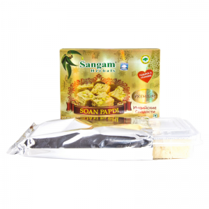 Халва индийская Соан Папди Премиум Сангам Хербалс (Soan Papdi Premium Sangam Herbals), 250 г.