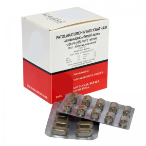 Патолакатурохинади Кватхам Коттаккал Аюрведа (Patolakaturohinyadi Kwatham Kottakkal Ayurveda), 100 таб.