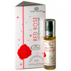 Духи масляные арабские Алая роза Аль Рехаб (Red rose Al Rehab), ролик 6 мл.