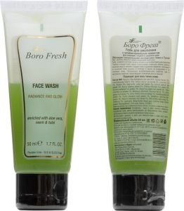 Гель для умывания Алоэ вера, Ним и Тулси Боро Фреш (Face wash Aloe vera, Neem & Tulsi Boro Fresh), 50 мл.