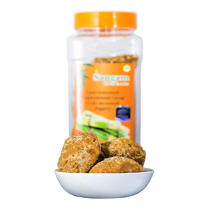 Сахар Гур цельный тростниковый Сангам Хербалс (Jaggery Sangam Herbals), 250 г.